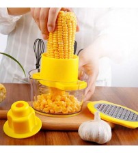 4in1 Kitchen Slicer Peeler Ginger Sharpener Corn Planer Grain Separator Cob Corn Stripper